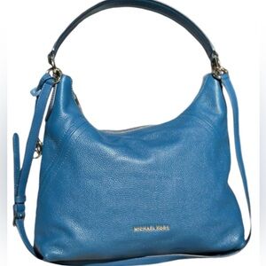 Michael Kors Blue Satchel Leather Purse